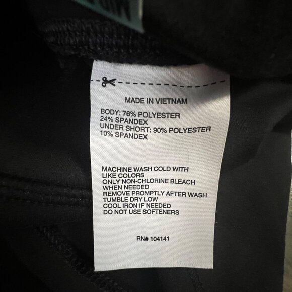 DSG Womens Performance Mid Rise Skort 2XL Black Slim Fit With Built-In Shorts - Picture 8 of 9